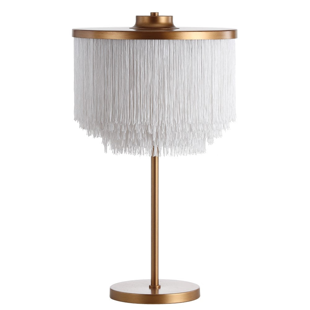 Beaver 27.5" Fringed/Metal LED Table Lamp