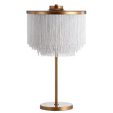 Beaver 27.5" Fringed/Metal LED Table Lamp