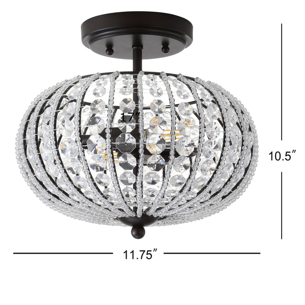 Dimension Image Oil Rubbed Bronze/Crystal