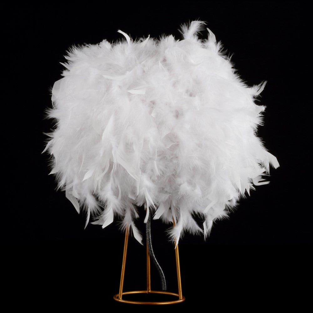 Firuz 16" Feather Metal LED Table Lamp