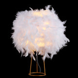 Firuz 16" Feather Metal LED Table Lamp