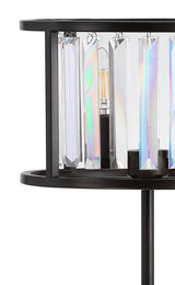 Scolopax 21.5" Metal/Crystal LED Table Lamp