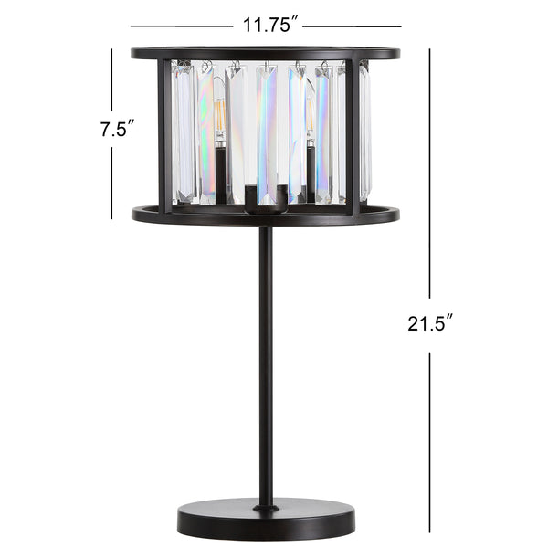 Dimension Image Oil Rubbed Bronze/Crystal