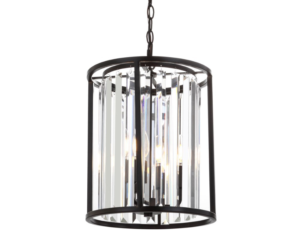 Nemrut 12" Metal/Crystal LED Pendant