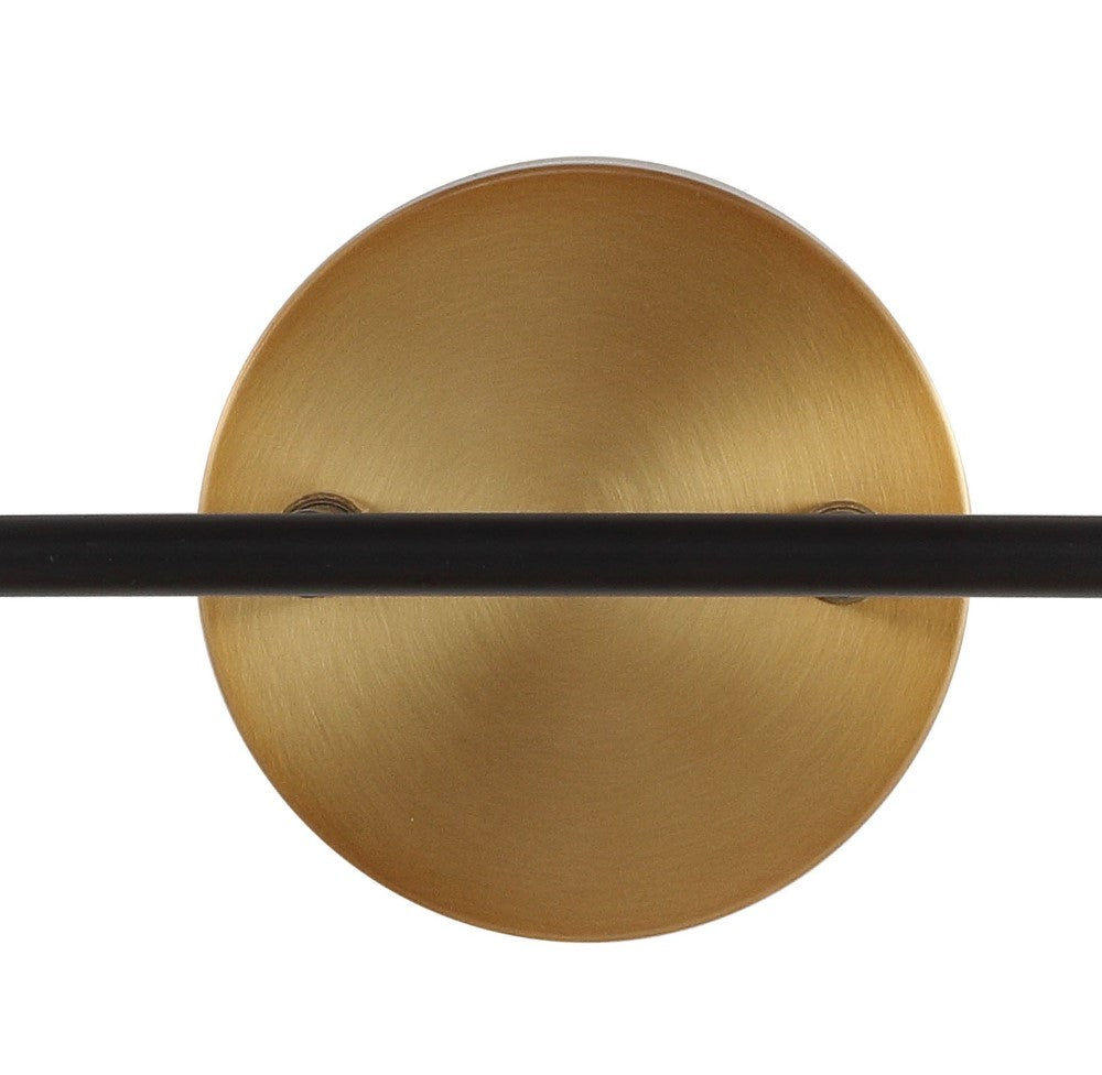 Iris Brass Vanity Wall Sconce Frosted