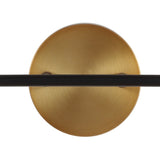 Iris Brass Vanity Wall Sconce Frosted