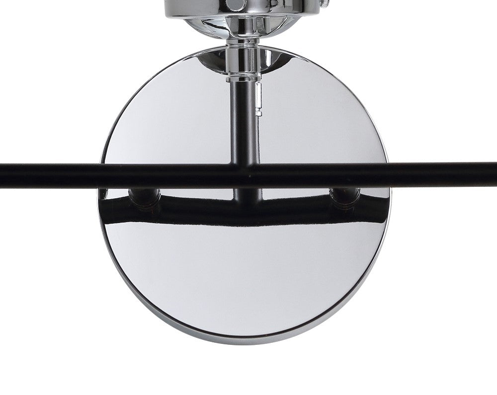 Iris Brass Vanity Wall Sconce Clear