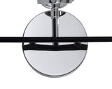 Iris Brass Vanity Wall Sconce Clear