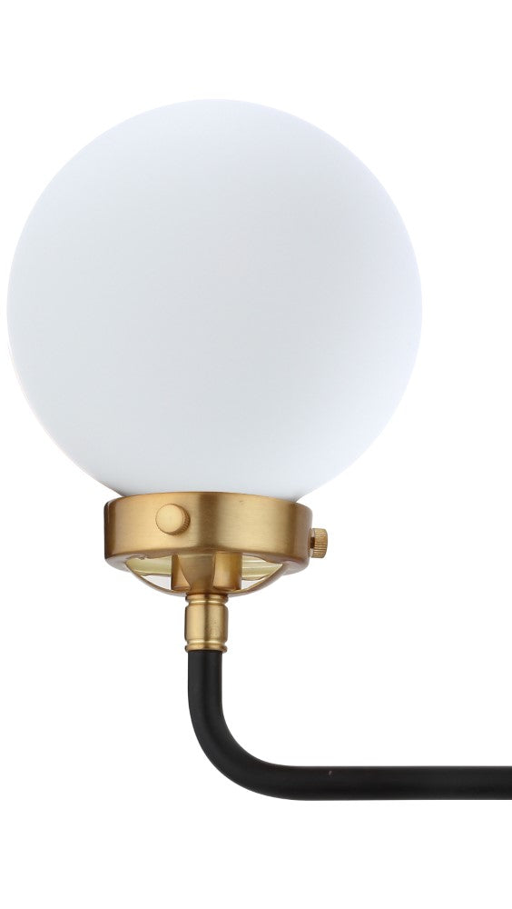 Iris Brass Vanity Wall Sconce Frosted