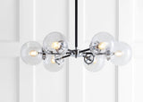 Lantana 6-Light 28" Brass Cluster Pendant