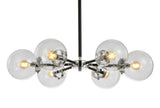 Lantana 6-Light 28" Brass Cluster Pendant
