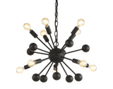 Chesteron 19.5" 10-Light Adjustable Iron Modern Industrial Sputnik LED Chandelier