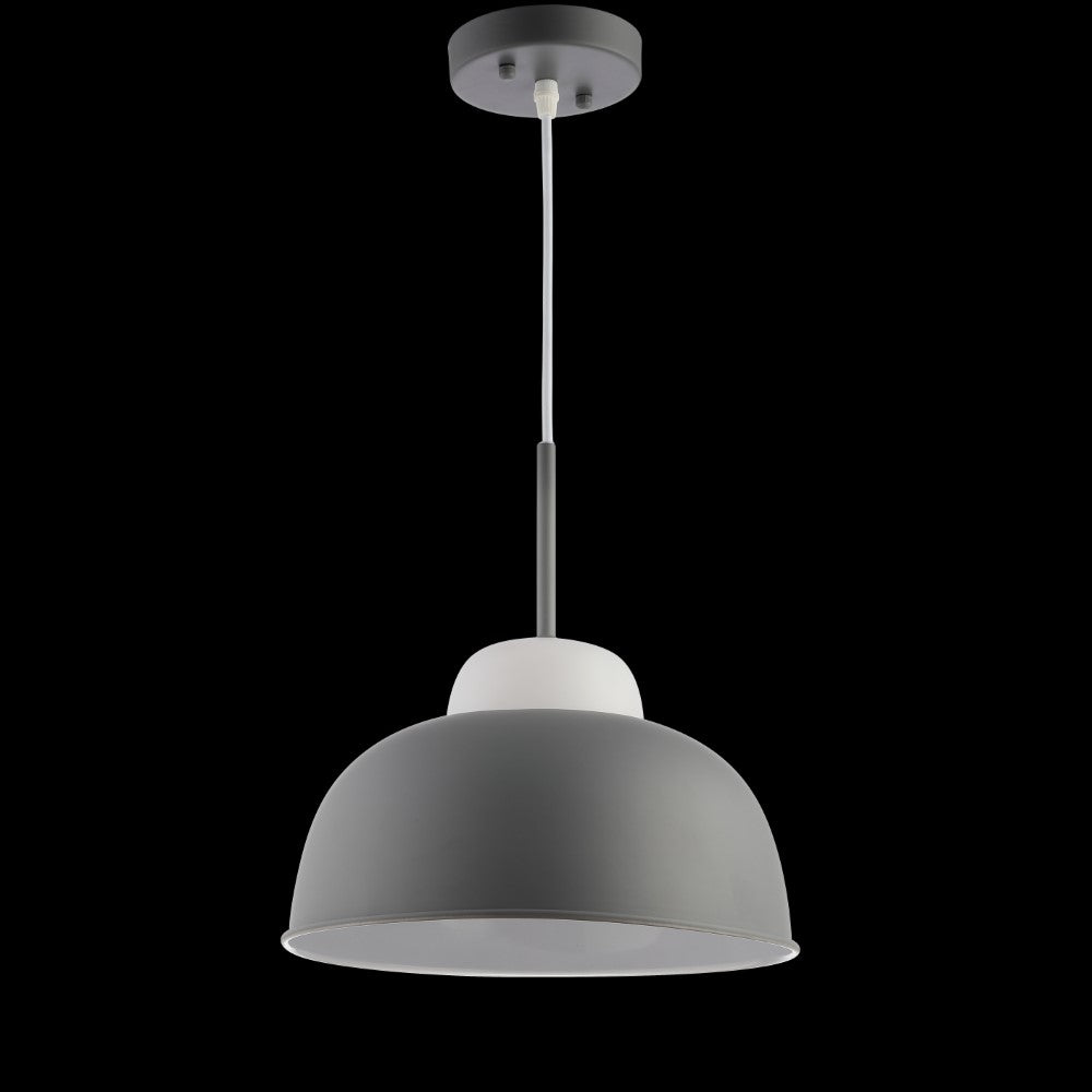 Lavender 12" Adjustable Metal/Glass LED Pendant
