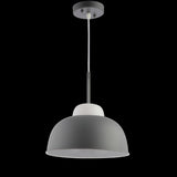 Lavender 12" Adjustable Metal/Glass LED Pendant