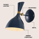 Plimpton 10" Iron Retro LED Wall Sconce