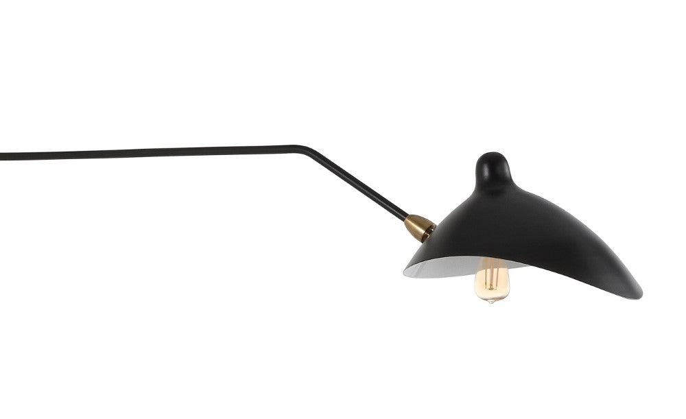 Toklas 35" Iron Retro Swing LED Wall Sconce