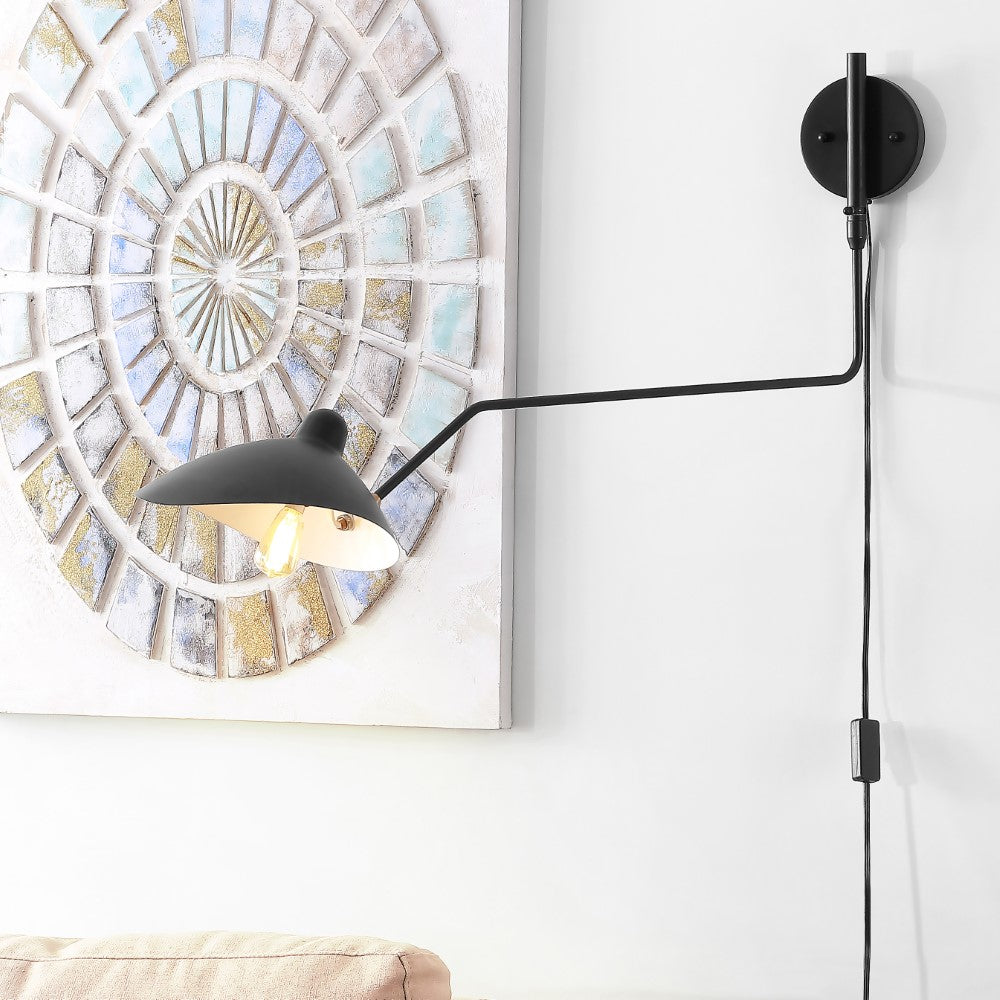 Toklas 35" Iron Retro Swing LED Wall Sconce
