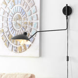 Toklas 35" Iron Retro Swing LED Wall Sconce