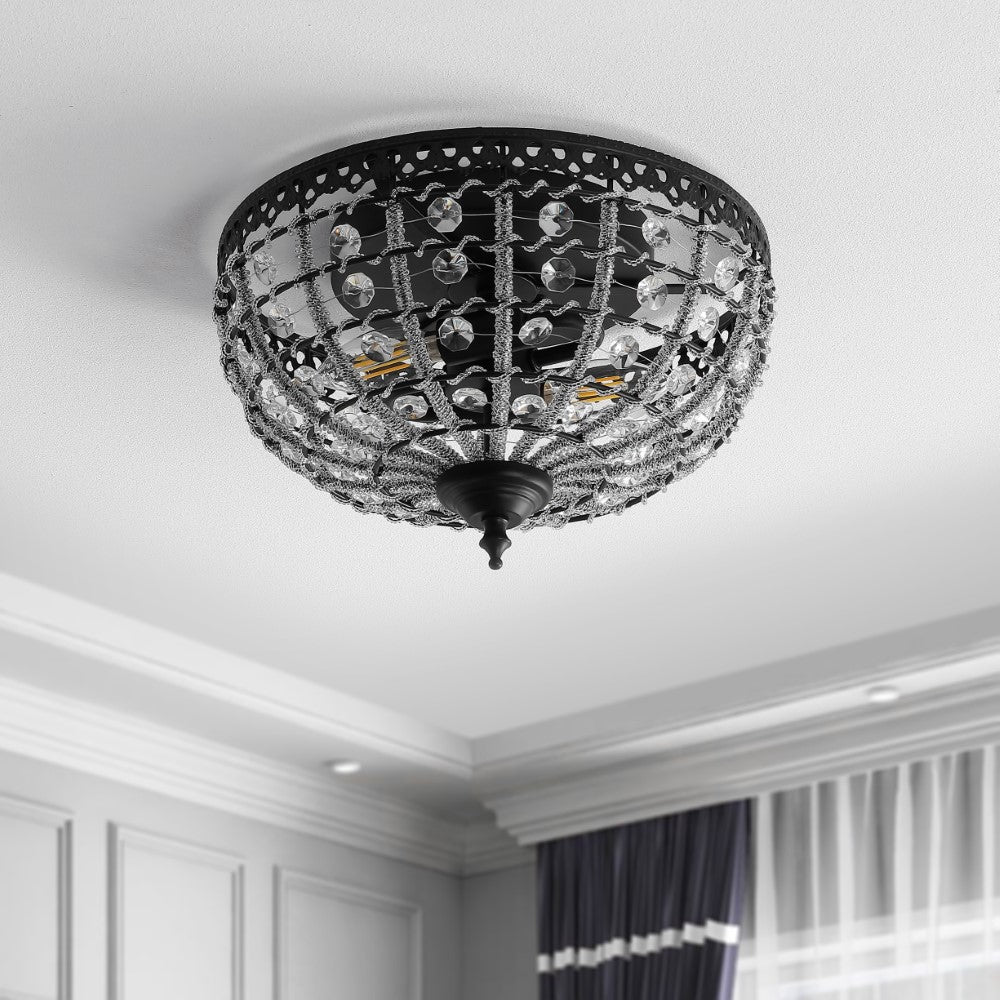 Moluccan 12.25" Low-Ceiling Metal/Acrylic LED Flush Mount