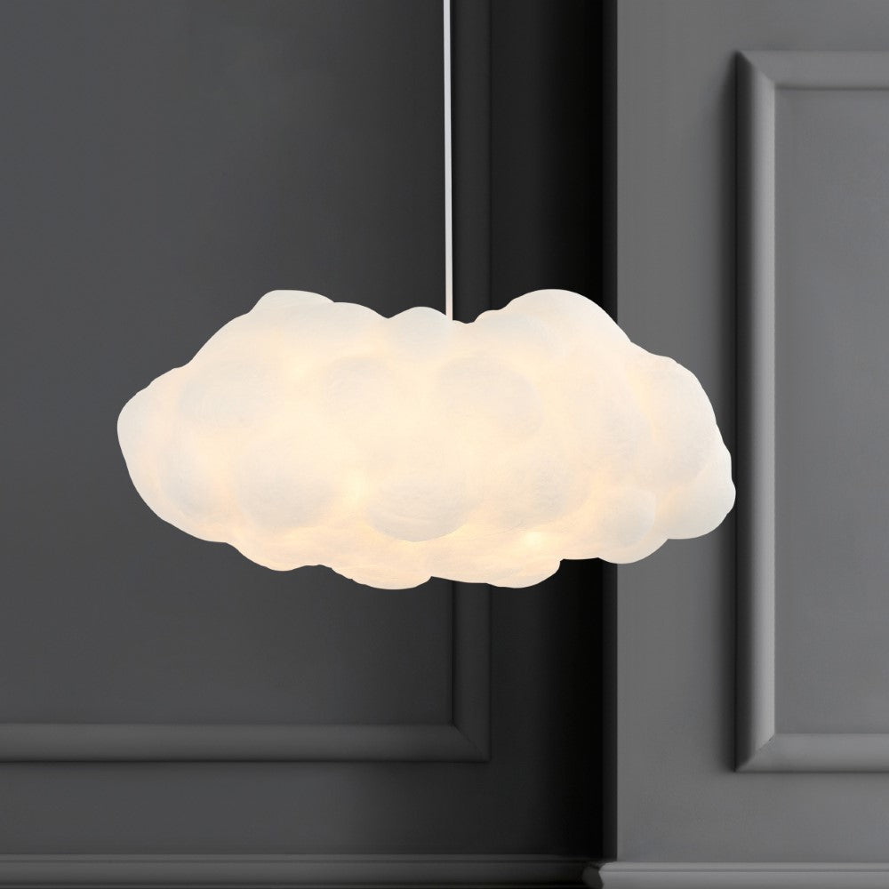 Rimz 23" Modern Contemporary Silk LED Cloud Pendant