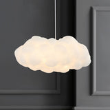 Rimz 23" Modern Contemporary Silk LED Cloud Pendant