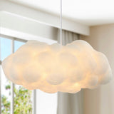 Rimz 23" Modern Contemporary Silk LED Cloud Pendant