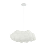 Rimz 23" Modern Contemporary Silk LED Cloud Pendant