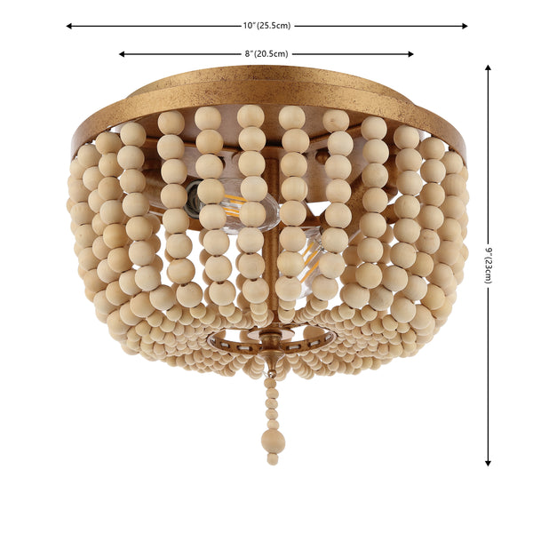 Dimension Image Antique Gold/Cream / 2 Light