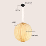 Dune 15.75" Modern Vintage Orb Honeycomb Shade LED Pendant Light