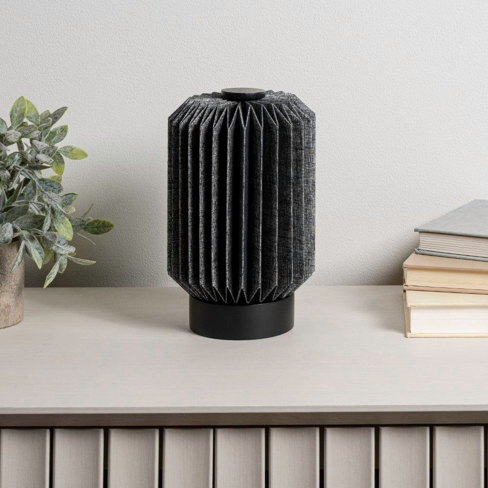 Tide 8.5" Modern Minimalist Paper Pleated Column Accent LED Table Lamp