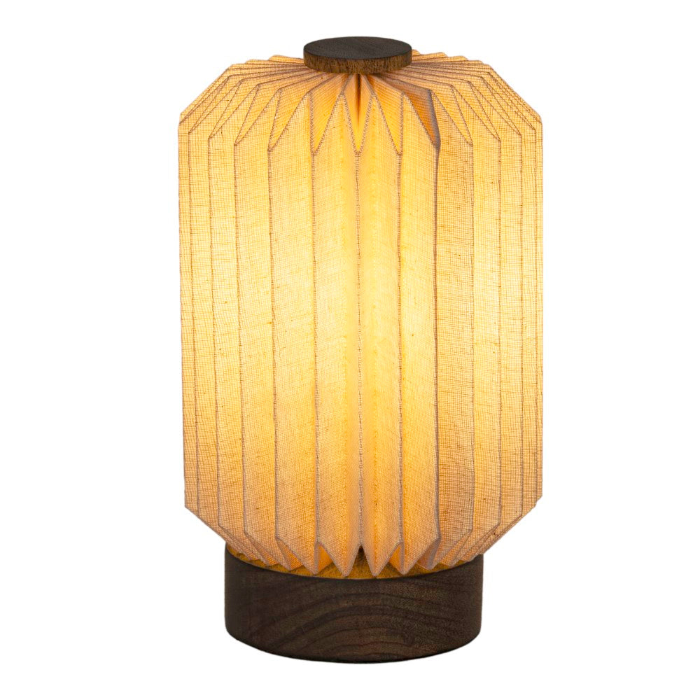 Tide 8.5" Modern Minimalist Paper Pleated Column Accent LED Table Lamp
