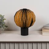 Wolfie 11" Modern Minimalist Paper Pleated Orb Accent LED Table Lamp
