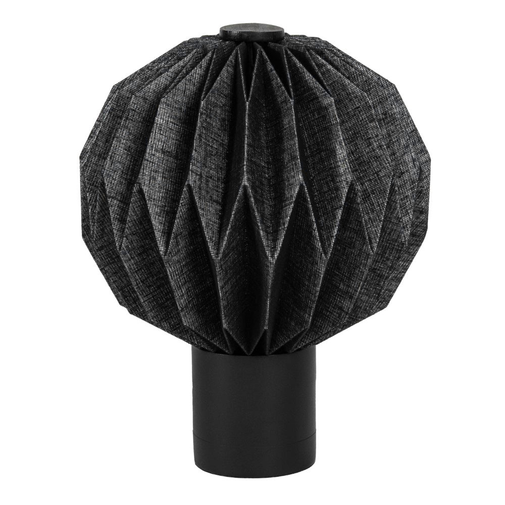 Wolfie 11" Modern Minimalist Paper Pleated Orb Accent LED Table Lamp