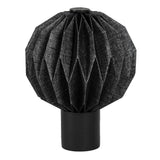 Wolfie 11" Modern Minimalist Paper Pleated Orb Accent LED Table Lamp