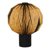 Wolfie 11" Modern Minimalist Paper Pleated Orb Accent LED Table Lamp