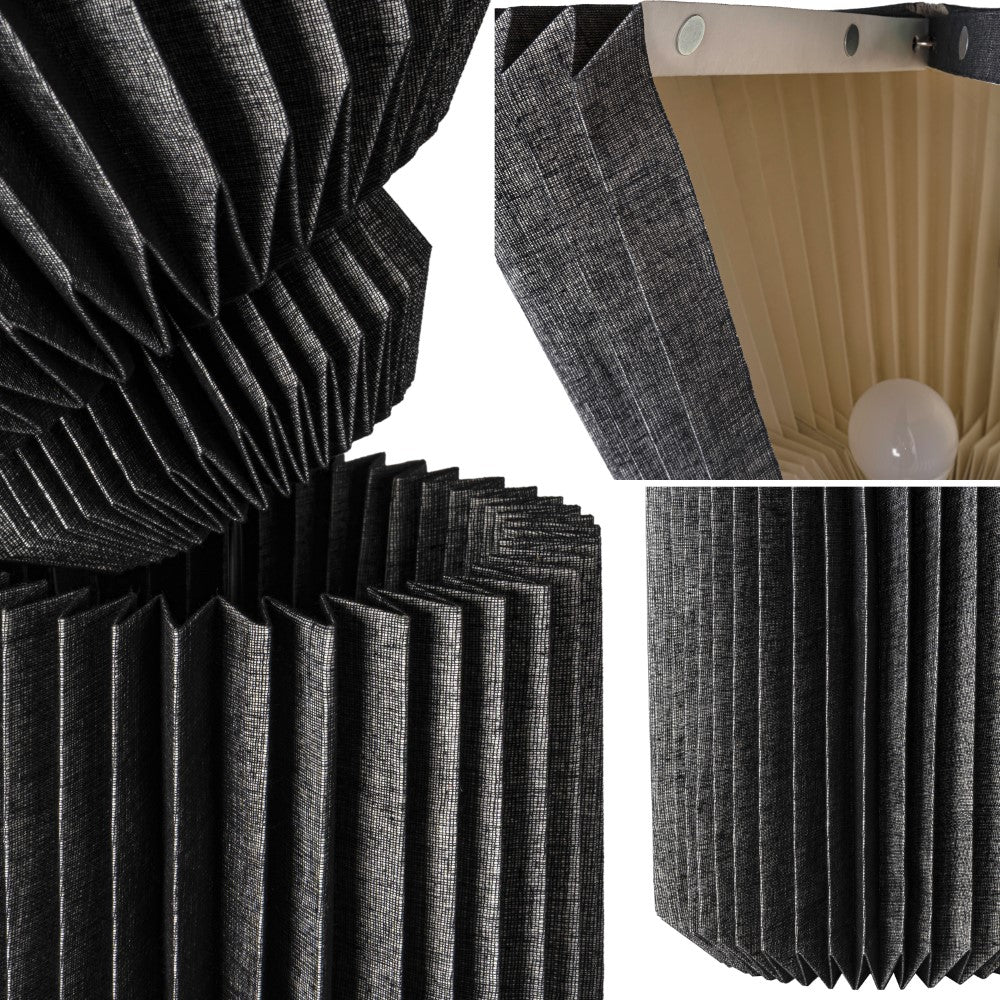 Nova 37" Modern Minimalist Pleated Shade Floor Lamp