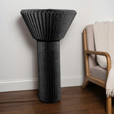 Nova 37" Modern Minimalist Pleated Shade Floor Lamp