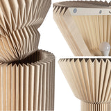 Nova 37" Modern Minimalist Pleated Shade Floor Lamp