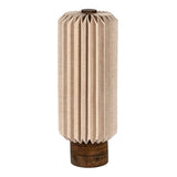 Orion 15.75" Modern Minimalist Paper Pleated Column Accent LED Table Lamp