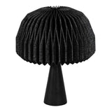 Eclipse 16" Modern Minimalist Paper Pleated Shade Mushroom Accent LED Table Lamp