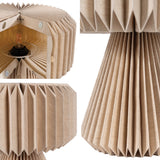 Selene 12.8" Modern Art Deco Paper Pleated Shade Accent LED Table Lamp