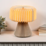 Selene 12.8" Modern Art Deco Paper Pleated Shade Accent LED Table Lamp