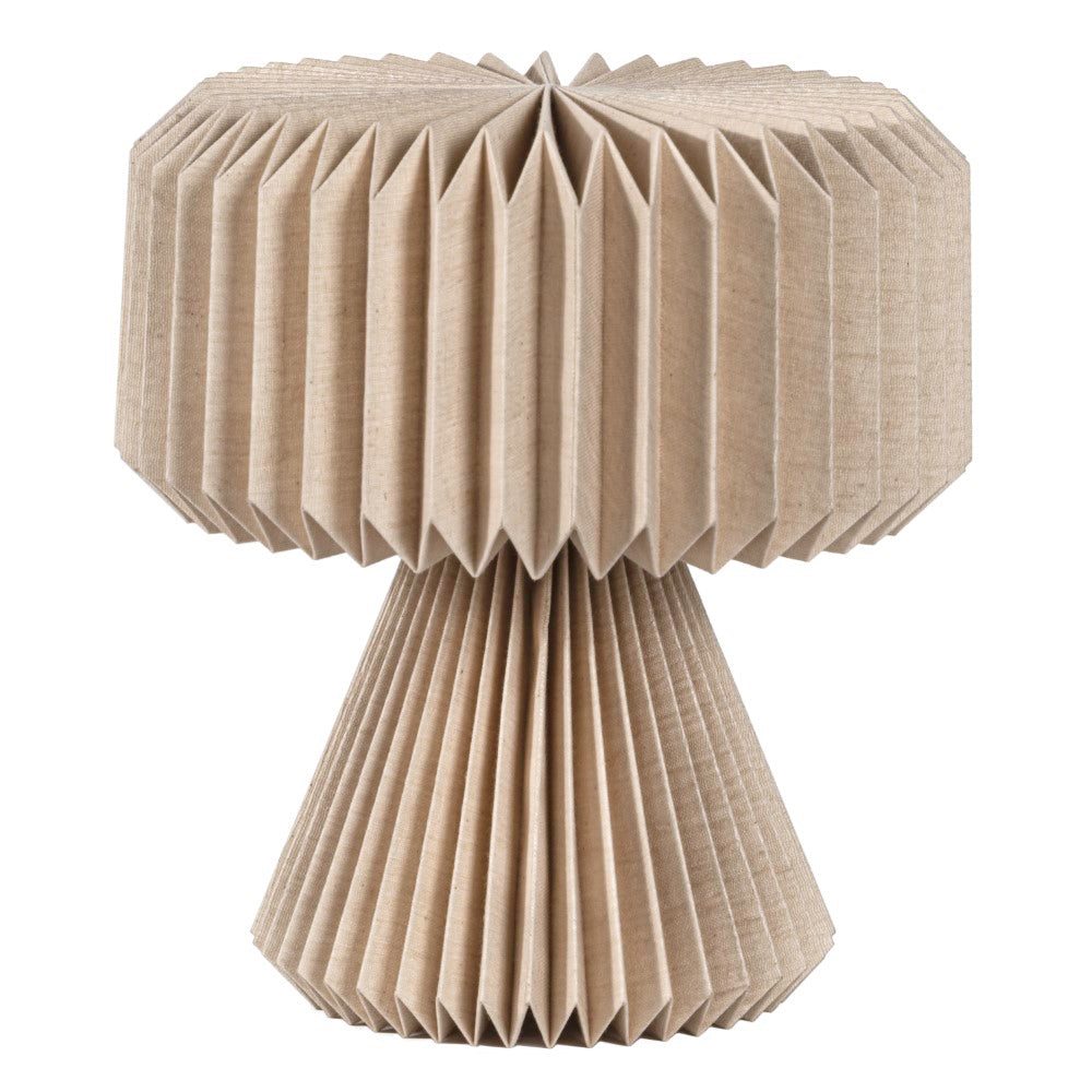 Selene 12.8" Modern Art Deco Paper Pleated Shade Accent LED Table Lamp
