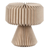 Selene 12.8" Modern Art Deco Paper Pleated Shade Accent LED Table Lamp