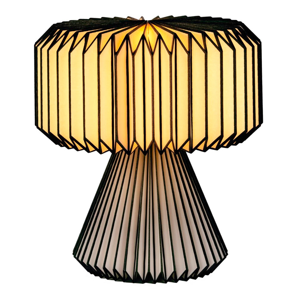 Selene 12.8" Modern Art Deco Paper Pleated Shade Accent LED Table Lamp