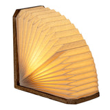 Stag Modern Art Deco Paper Half Pleated Fan LED Table Lamp