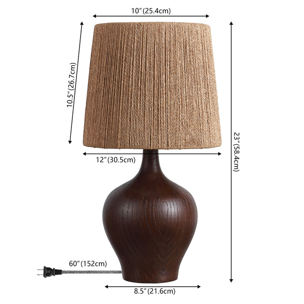 Dimension Image Dark Brown Wood Finish