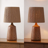 Vionel 22.25" Classic Cottage Tapered Resin/Metal LED Table Lamp with Paper Rope Shade