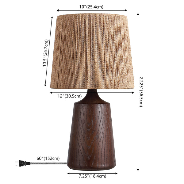 Dimension Image Dark Brown Wood Finish