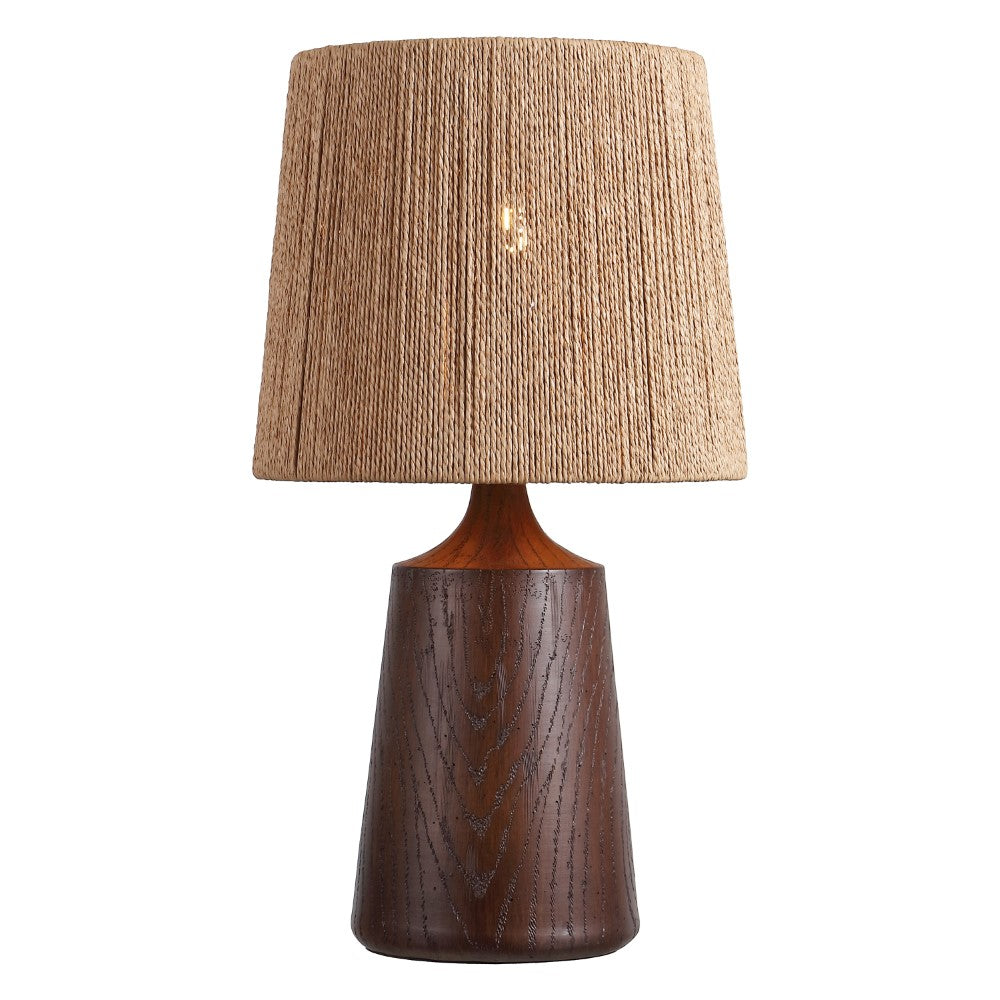 Vionel 22.25" Classic Cottage Tapered Resin/Metal LED Table Lamp with Paper Rope Shade